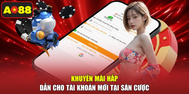 Khuyến mãi hấp dẫn cho tài khoản mới tại sân cược